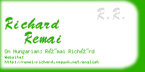 richard remai business card